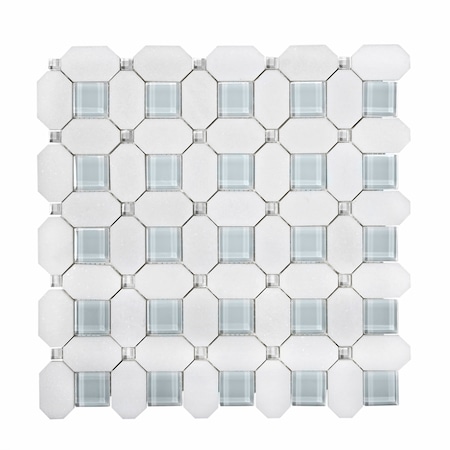 Apollo Tile Sample of 3D Metal Penny 11.7"x11.7" Mosaic Tile APLMM9925EC32 Sample